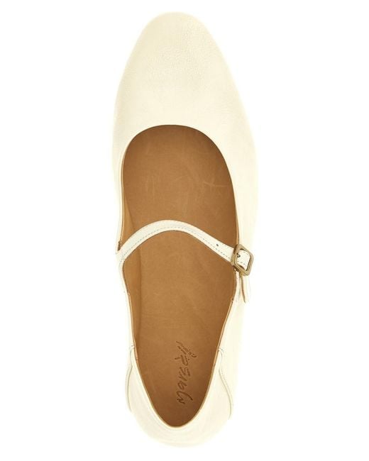 Marsèll Natural Solid Strascico Ballet Flats
