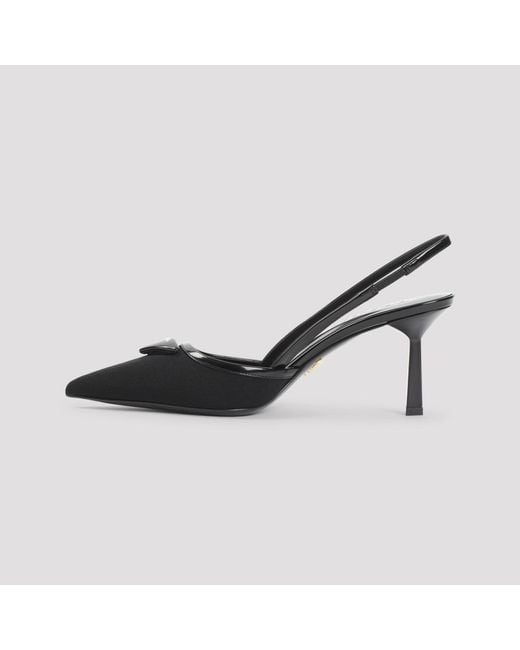 Prada Black Slingback Pumps