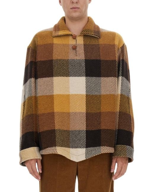 Etro Brown Oversized Shirt for men