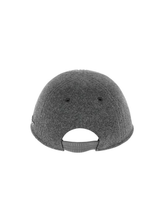 Zegna Gray Solid Baseball Cap for men