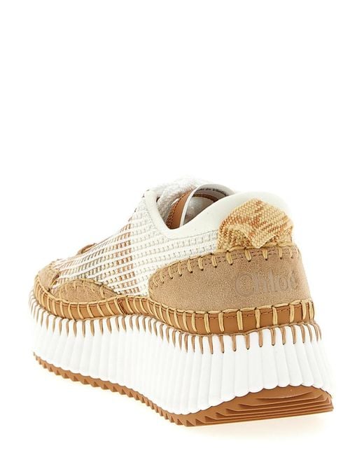 Chloé Natural 'Nama' Sneakers