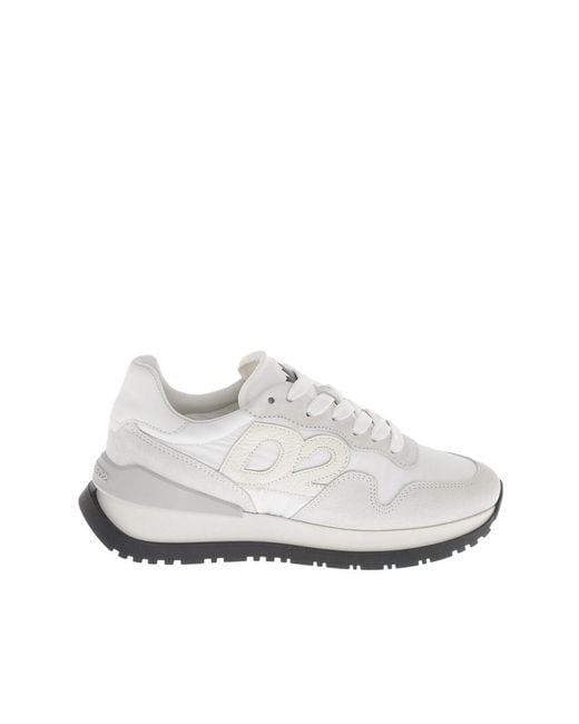 DSquared² White Logo Running Sneakers