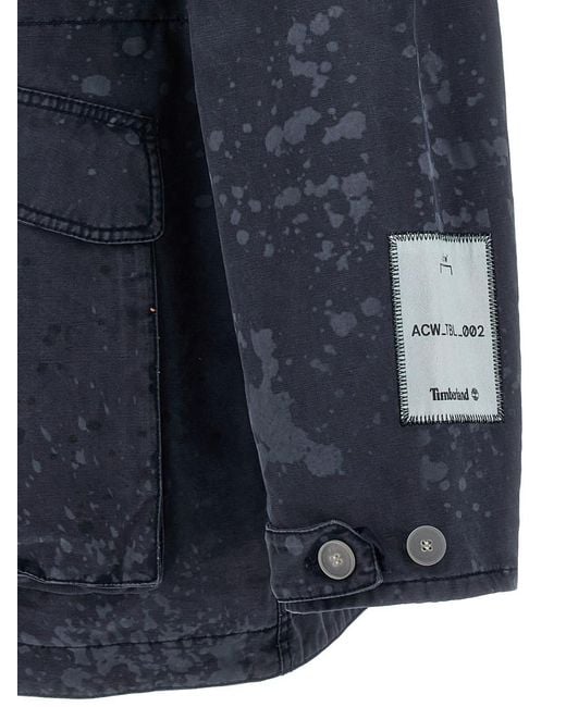 A_COLD_WALL* Blue Shirt Collar Jacket for men