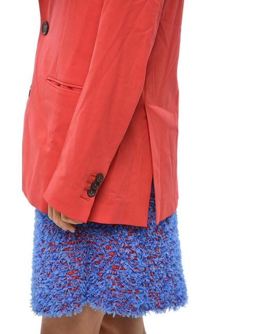 DSquared² Red Notched Lapel Blazer