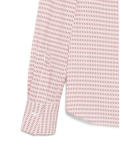 Xacus Pink Regular Printed Shirt