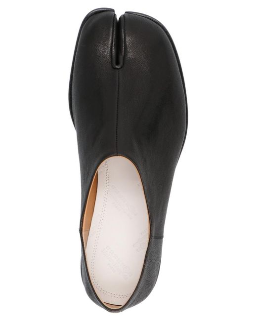 Maison Margiela Black Solid Tabi Loafers