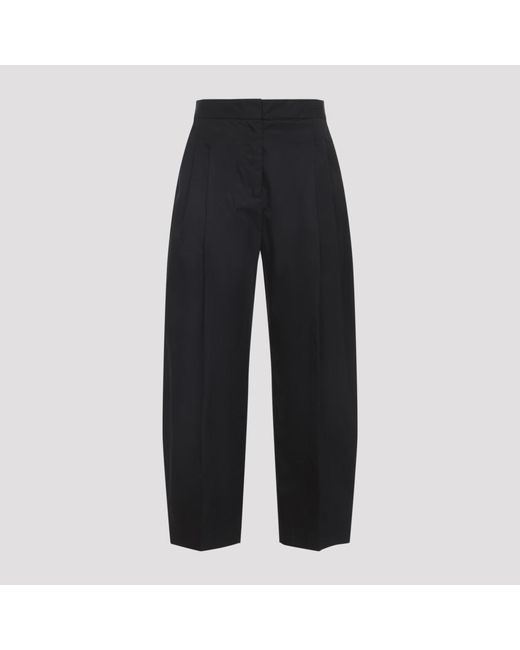 Alaïa Black Technical Taffeta Tailored Pants