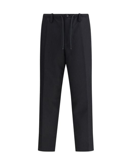 Dries Van Noten Blue Wool Pants for men
