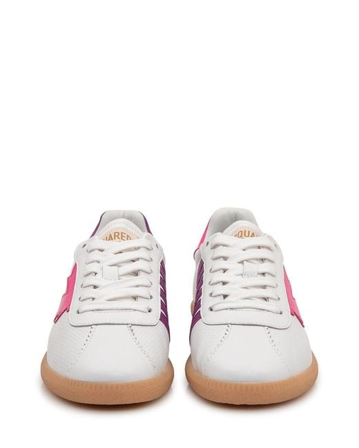 DSquared² Pink Logo Sneakers