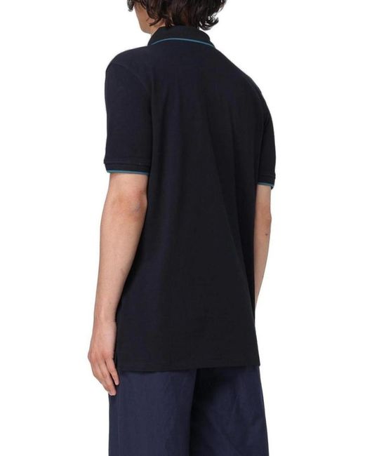 Paul Smith Black Logo Polo for men