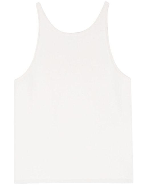 Max Mara White Wool Top