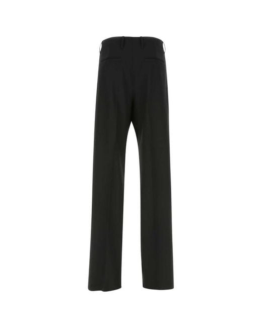 Versace Black Stretch Wool Pant for men