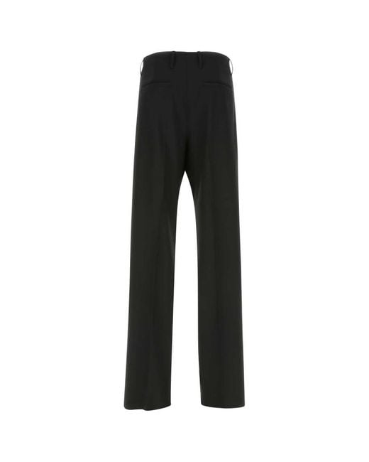 Versace Black Stretch Wool Pant for men