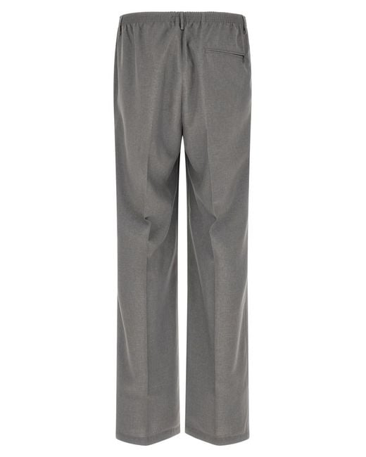 Cellar Door Gray Elasticated Trousers for men