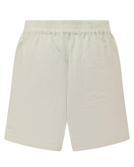 Studio Nicholson White Solid Shorts