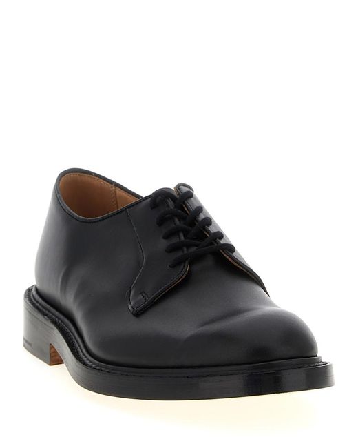 Tricker's Black Leather Lace Up Shoes for men