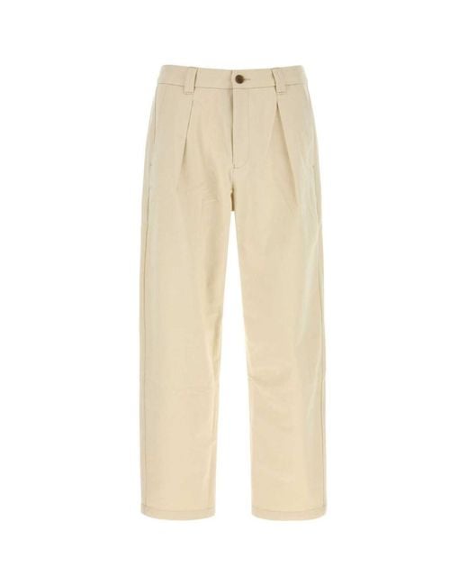 A.P.C. Natural Light Pleated Pants for men