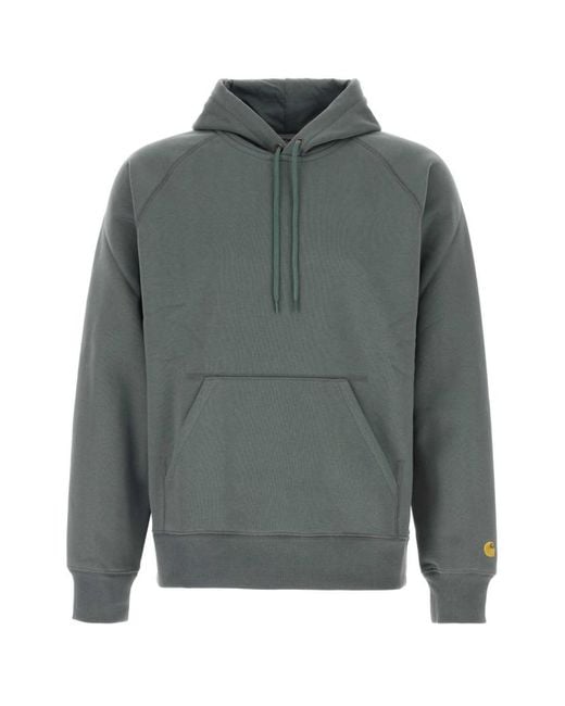 Carhartt Gray Solid Hoodie for men