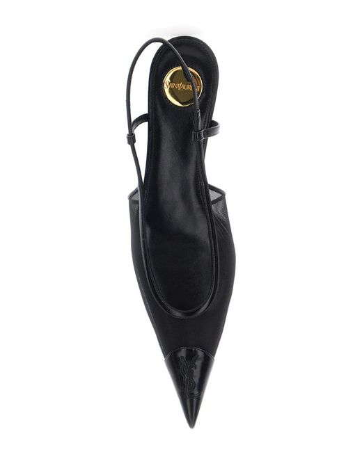 Saint Laurent White Singback Pumps