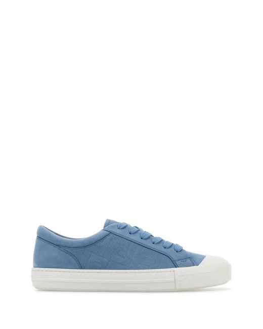 Fendi Blue Domino Sneakers for men