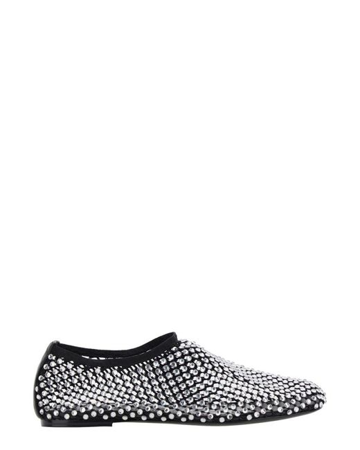 Strategia White Slip-On Ballet Flats