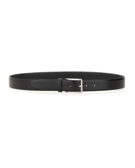 Boss Black Solid Buckle Belt for men
