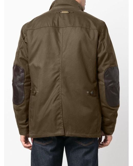 Barbour Green Stand-Up Collar Jacket for men