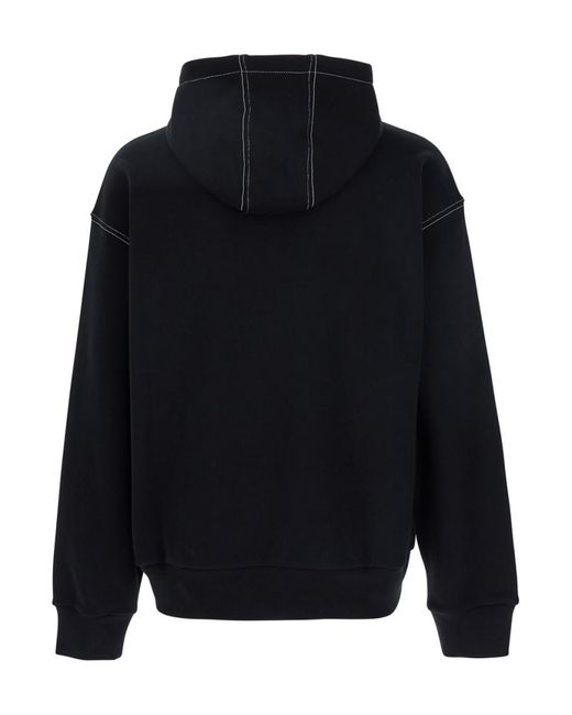 Givenchy Black Long Sleeves Logo Hoodie for men