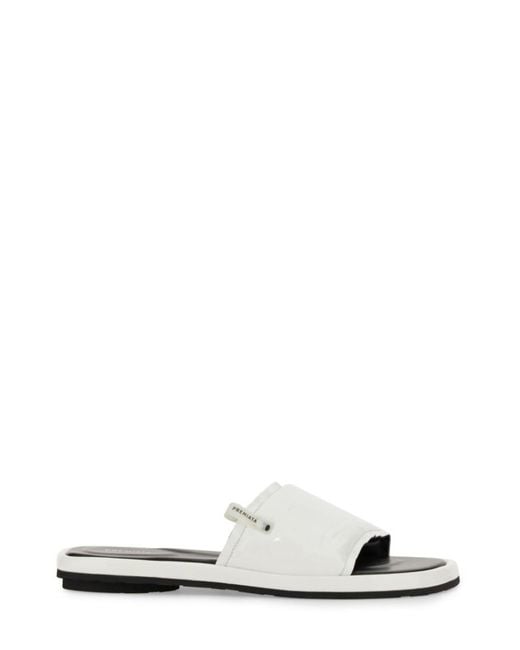 Premiata White Logo Flats