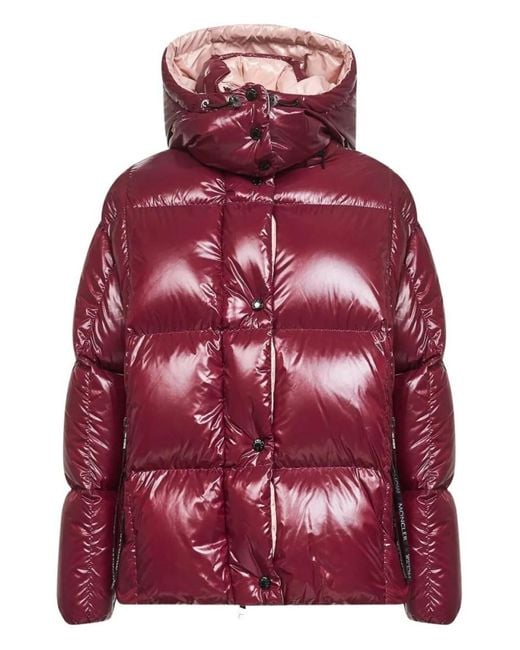 Moncler Red Bordeaux Puffer Jacket