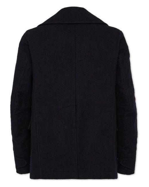 DSquared² Blue Dark Wool Coat for men