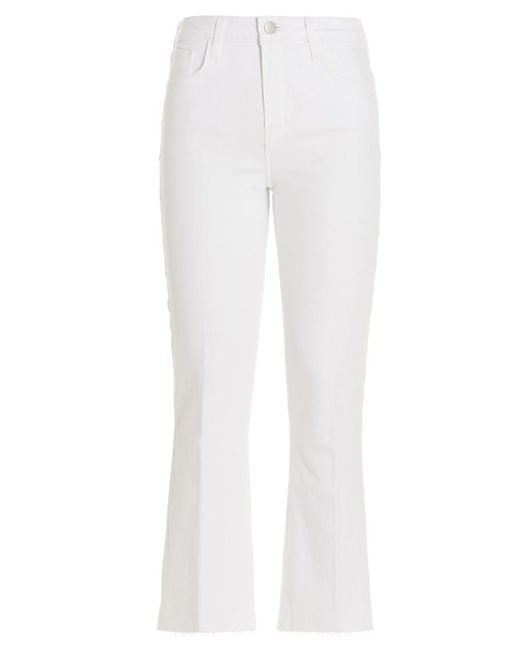 L'Agence White Flared Jeans