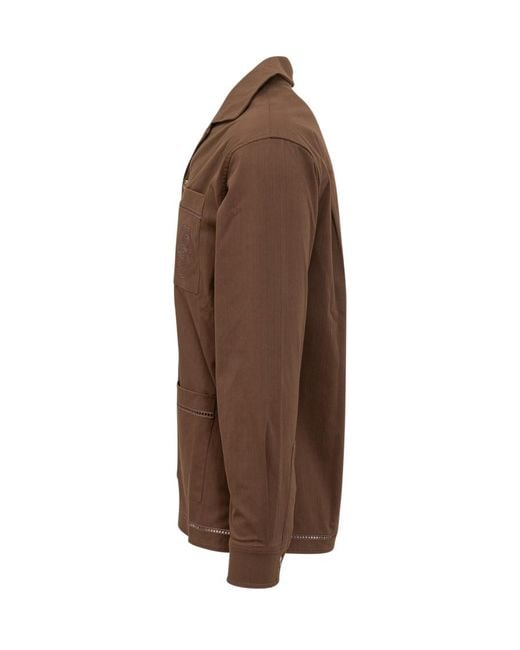 Drole de Monsieur Brown Regular Solid Shirt for men