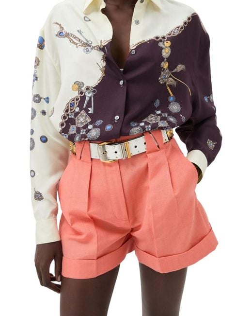 Versace White Regular Printed Shirt