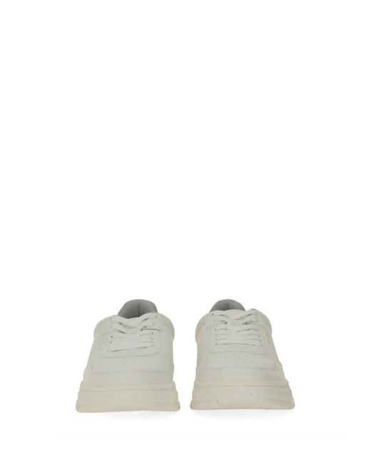 HUGO White Sneaker With Subtle Zigzag Detail for men