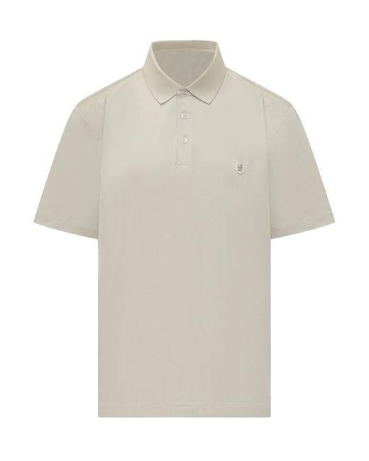 Boss White Solid Shirt Collar Polo for men