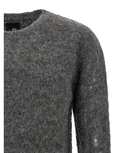 Thom Krom Gray Wool Sweater for men