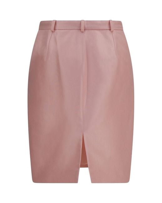 Gucci Pink Solid Mini Skirt