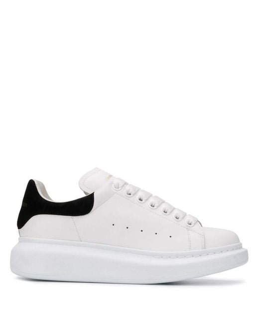 McQueen White Leather Sneakers