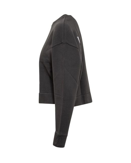 IRO Black Solid Crew Neck Sweatshirt