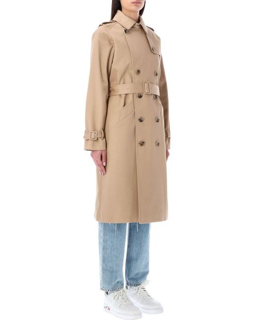 A.P.C. Natural Classic Double-Breasted Trench Jacket