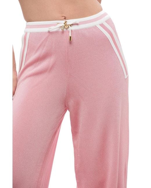 Balmain Pink Drawstring Trouser