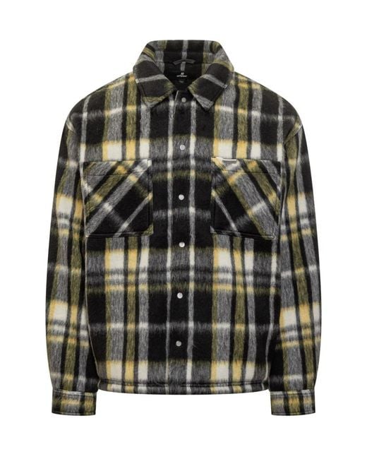 Represent Black Relaxed Checks Shirt for men