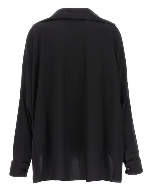 Tom Ford Black Crepe De Chine Shirt