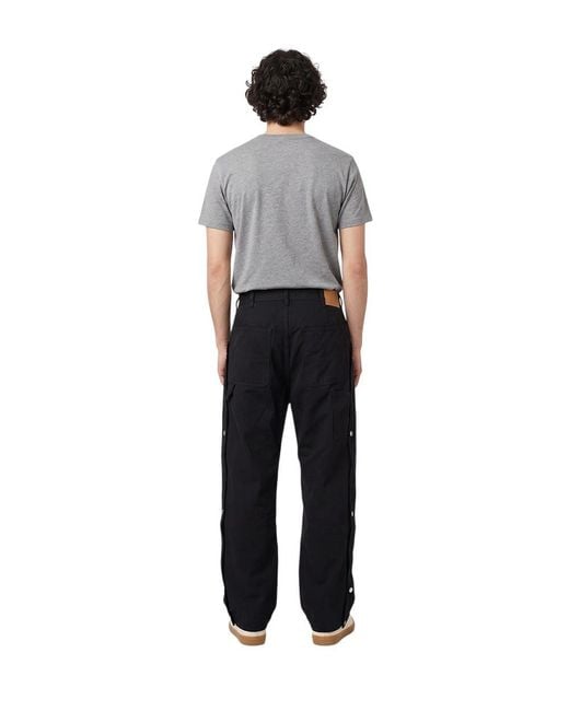 1989 STUDIO Black Relaxed Solid Pants for men