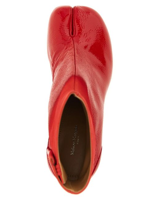 Maison Margiela Red Solid Tabi Boots
