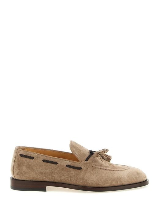 Brunello Cucinelli Brown Solid Nappi Loafers for men