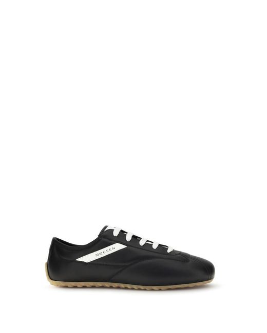 McQueen Black Logo Boxe Sneakers for men