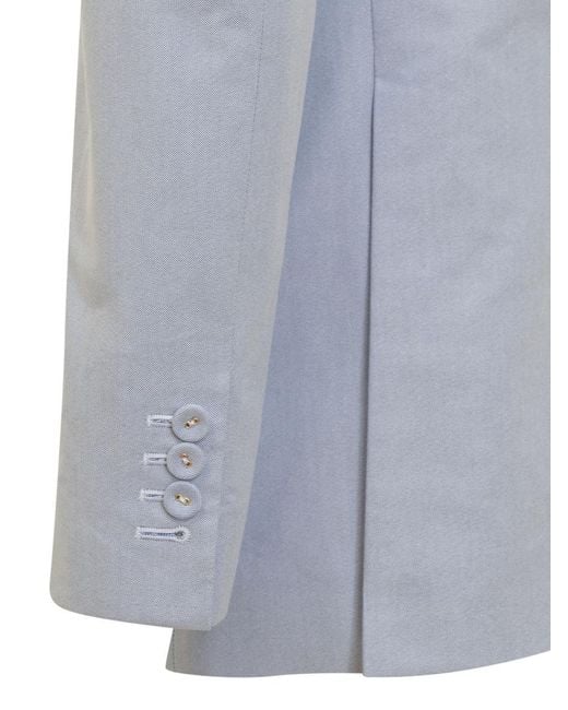Thom Browne Blue Sport Blazer