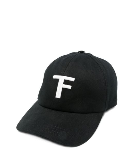 Tom Ford Black Cotton Baseball Cap for men